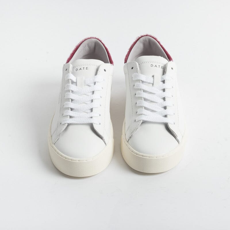 DATE - Sneakers - Sonica Calf White Petal - Bianco Cavallino Rosa Scarpe Donna DATE 
