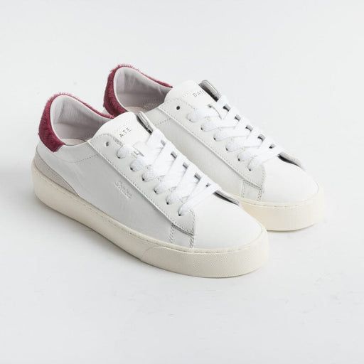DATE - Sneakers - Sonica Calf White Petal - Bianco Cavallino Rosa Scarpe Donna DATE 