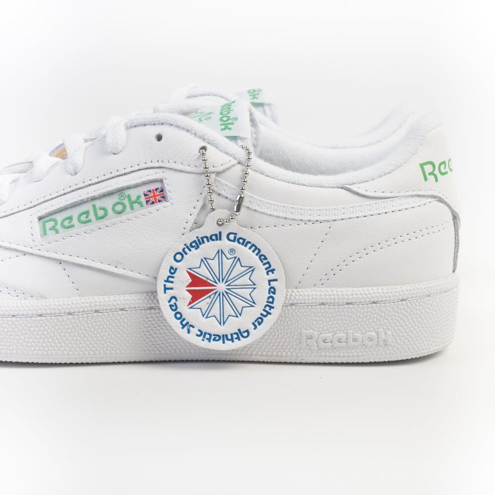 REEBOK - Sneakers - Club C85 155 Vintage - Bianco Verde Scarpe Uomo REEBOK - Collezione Uomo 