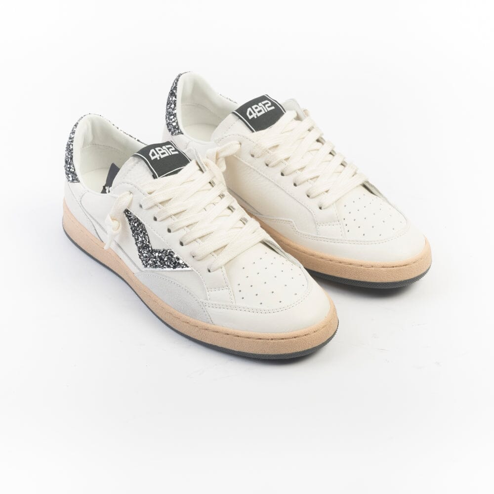 4B12 - Sneakers - Play New D227 - Bianco Antracite Scarpe Donna 4B12 