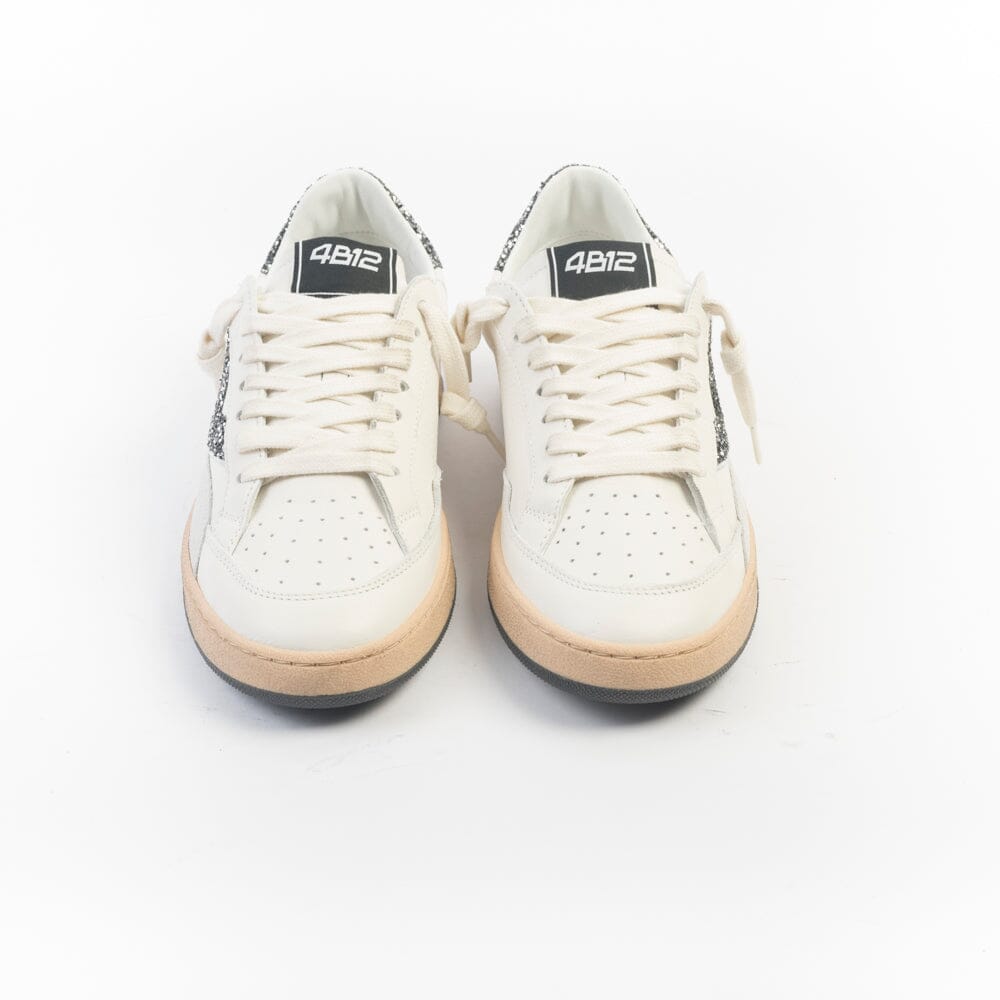 4B12 - Sneakers - Play New D227 - Bianco Antracite Scarpe Donna 4B12 