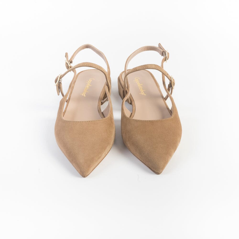 CappellettoShop - Sling Back - Pauline4 - Camoscio Sella Scarpe Donna CAPPELLETTO 1948 