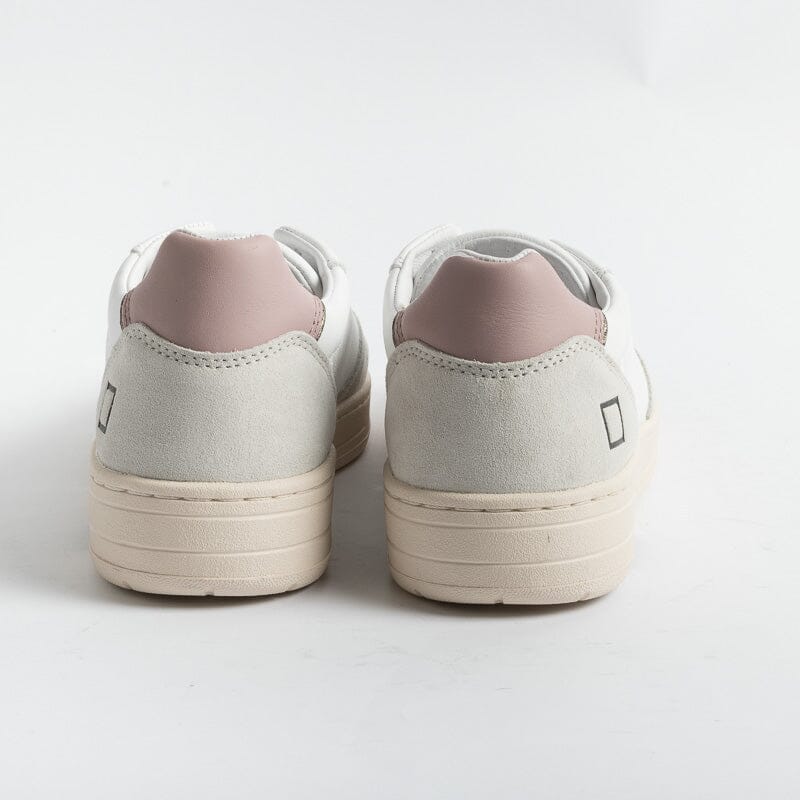DATE - Sneakers - Court Basic - Bianco Rosa Scarpe Donna DATE 