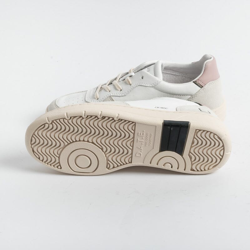 DATE - Sneakers - Court Basic - Bianco Rosa Scarpe Donna DATE 