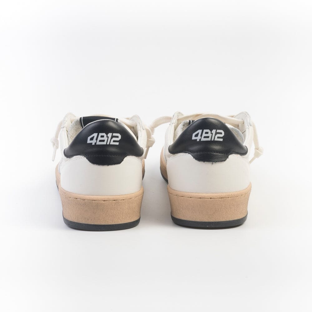 4B12 - Sneakers - Play New U1001 - Bianco Nero Scarpe Uomo 4B12 - COLLEZIONE UOMO 