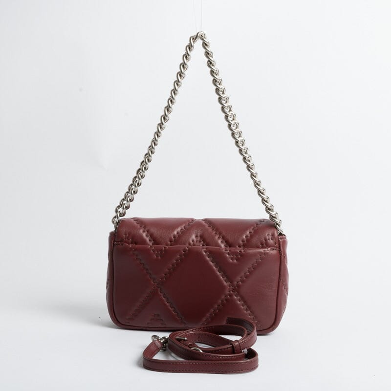 MARC JACOBS - The Quilted Leather J - Borsa a Spalla - Cherry Borse Marc Jacobs 