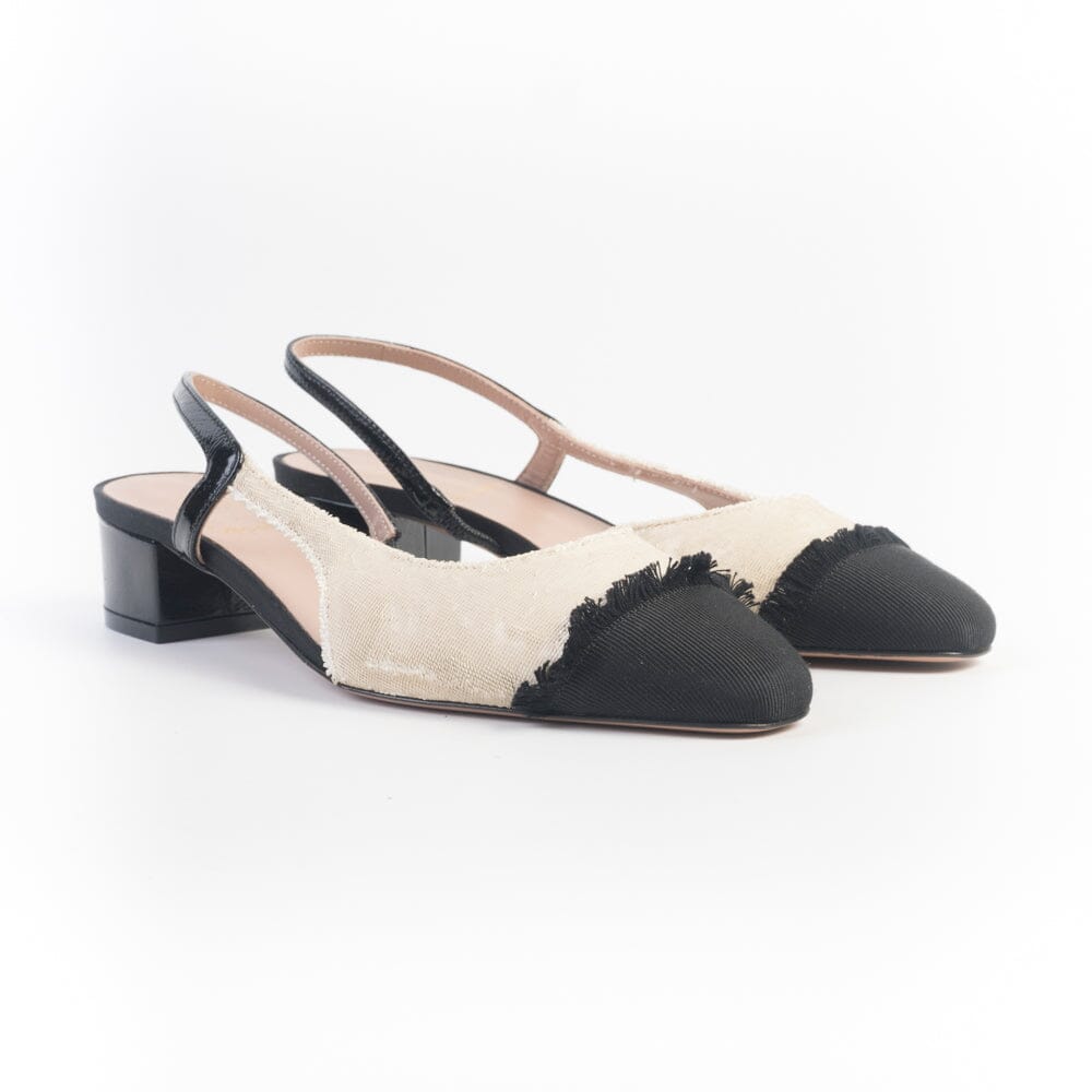 ROBERTO FESTA - Sling Back - Acanto - Wet Beige Nero