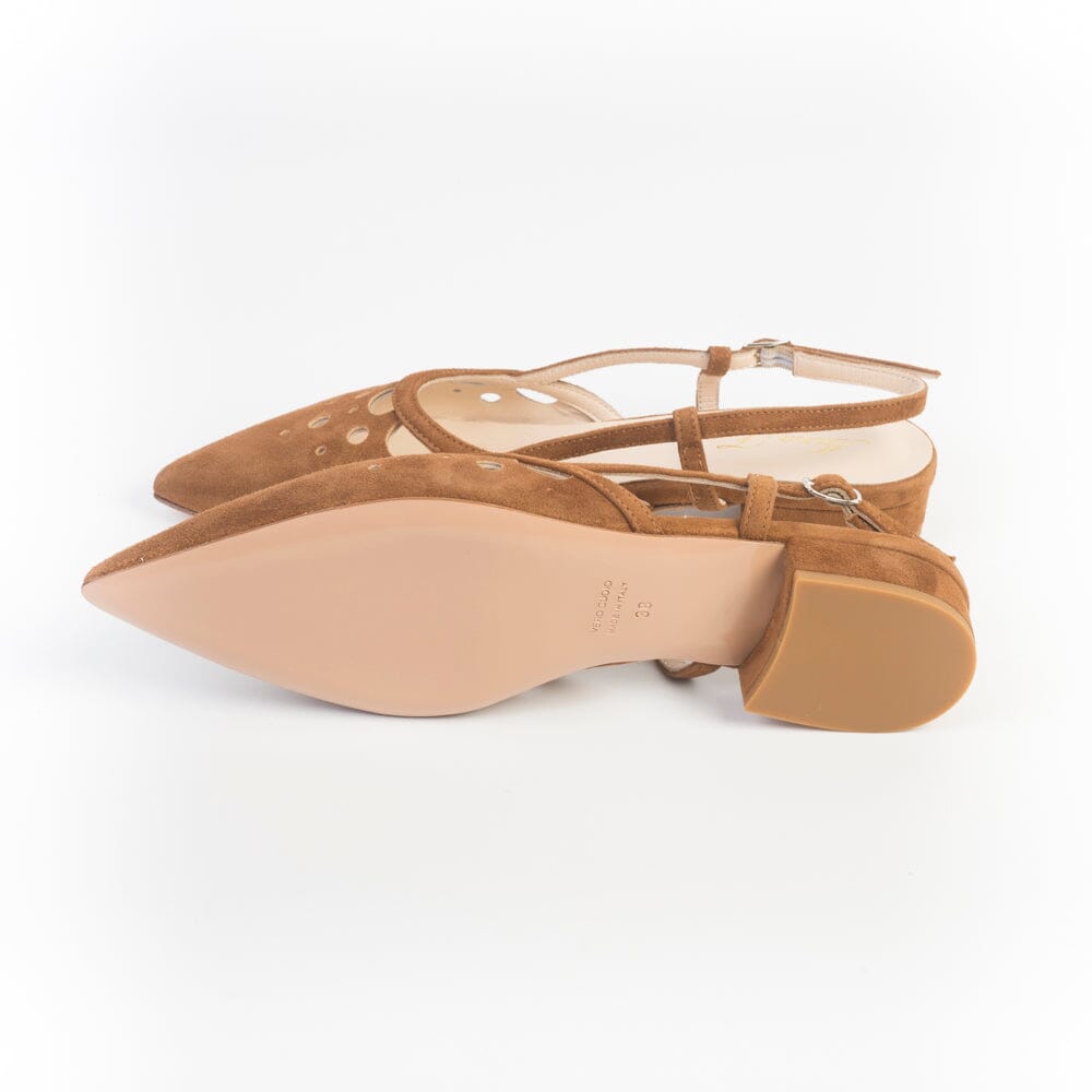 ANNA F. - Sling Back - 1948 - Camoscio Bruciato Scarpe Donna Anna F. 