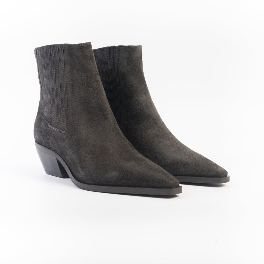 CAPPELLETTOSHOP ICON - Stivaletto Texano - Kira 1 - Carbone Moro Scarpe Donna CAPPELLETTO 1948 