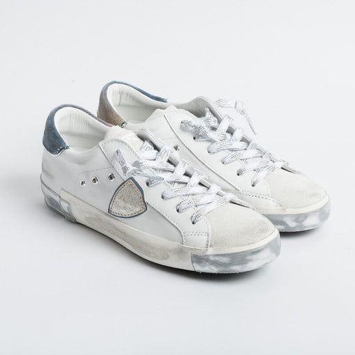 PHILIPPE MODEL - Sneakers PRLD XE03 - ParisX - White Silver Women's Shoes Philippe Model Paris