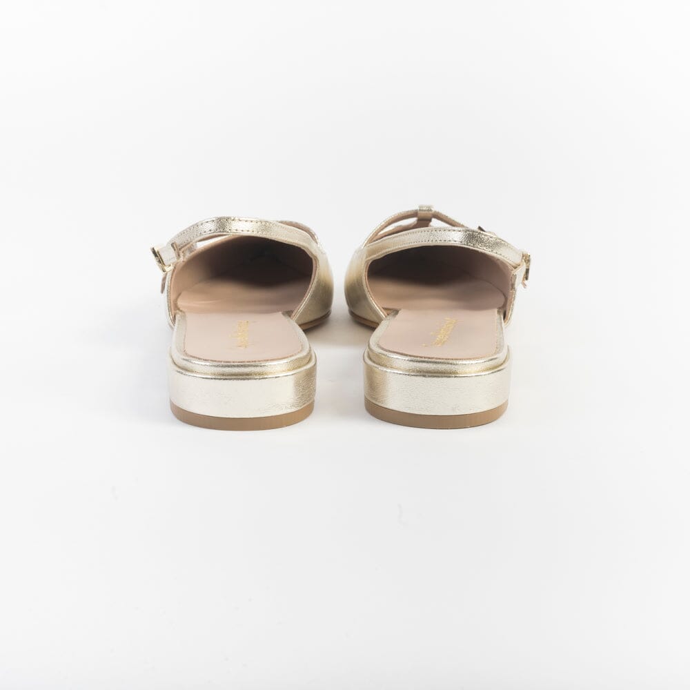CappellettoShop - Sling Back - Pauline34 - Platino Scarpe Donna CAPPELLETTO 1948 