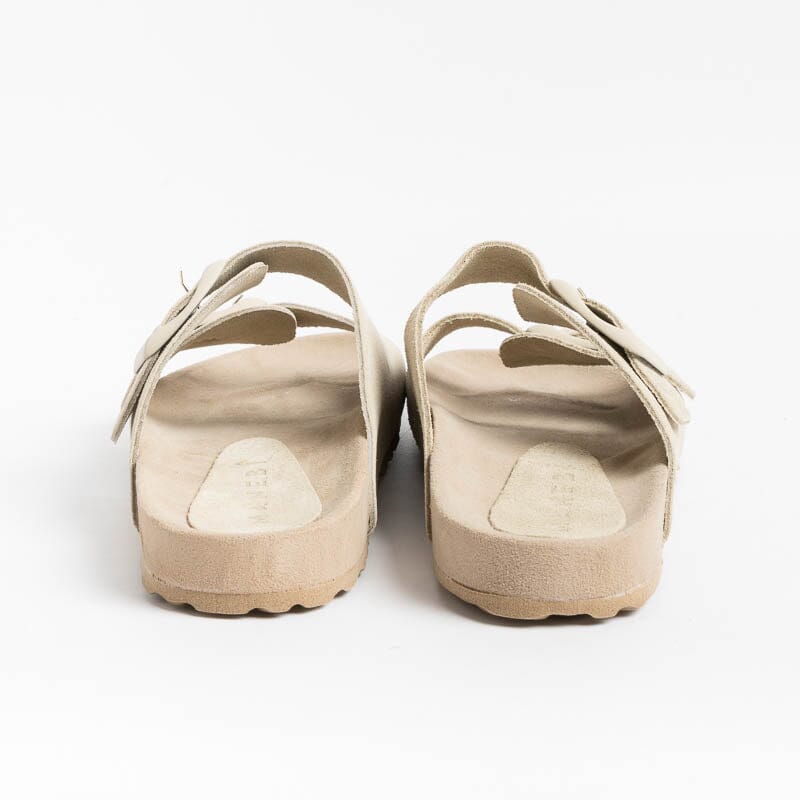 MANEBI - Flat sandals - Traveler Sandals - Beige MANEBI Woman Shoes