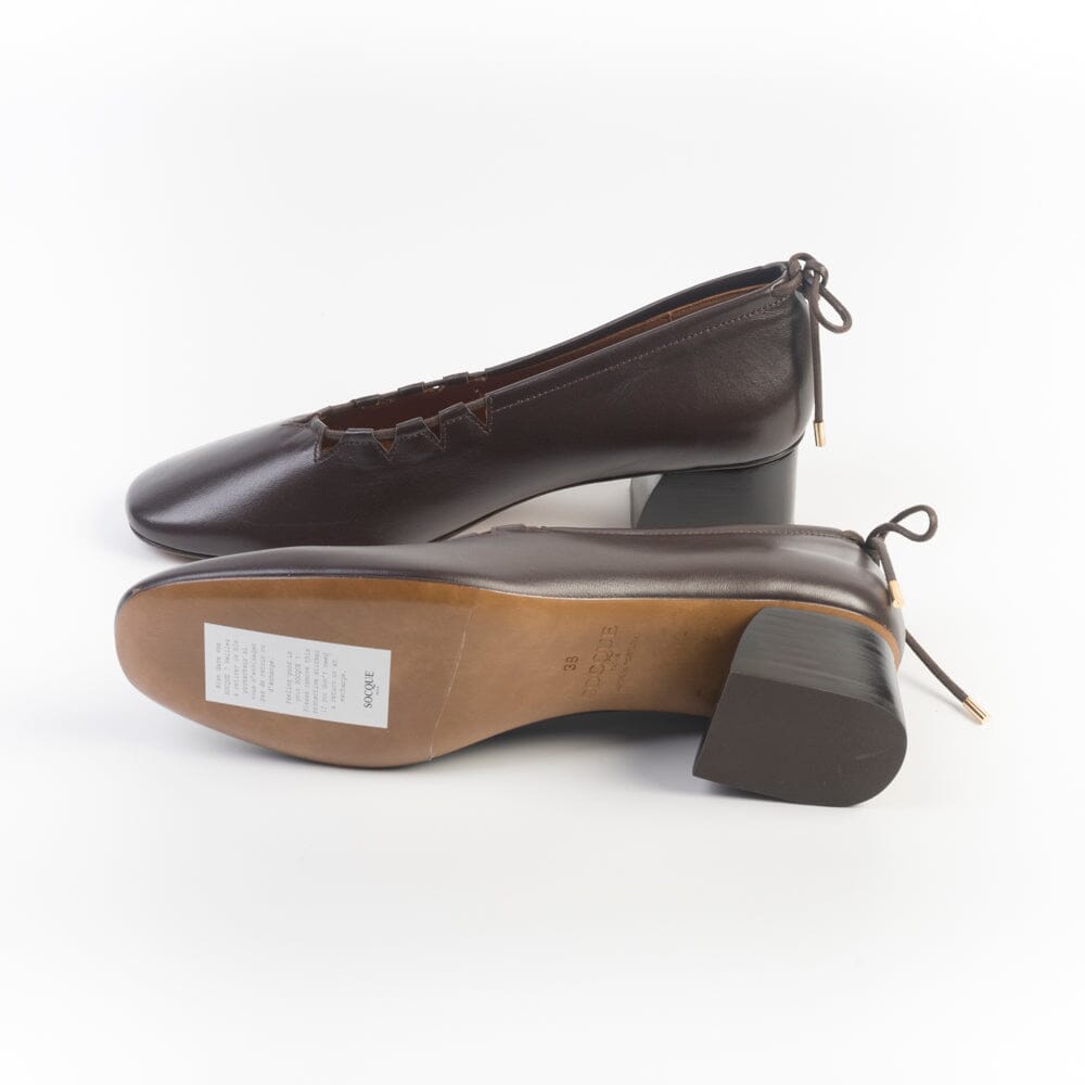 SOCQUE Paris - Décolleté - Moune - Cioccolato Scarpe Donna SOCQUE Paris 