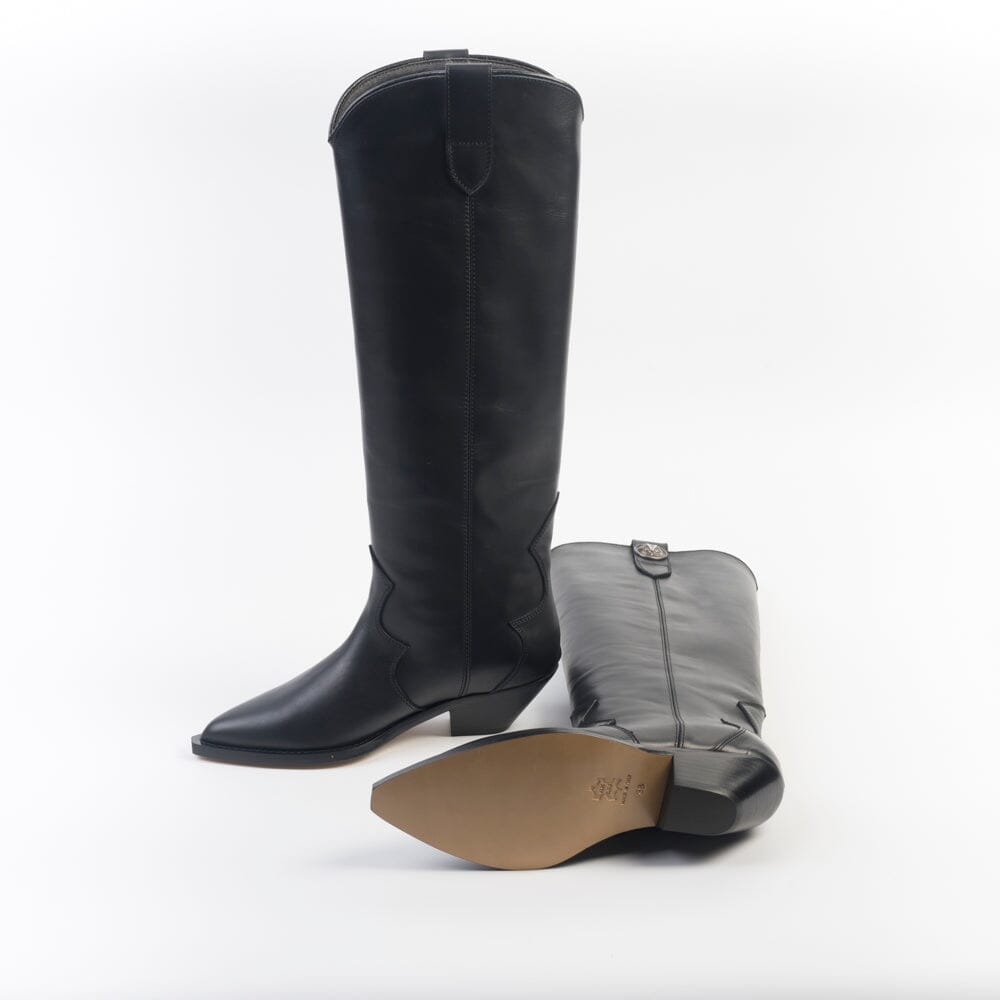 VIA ROMA 15 - Stivali - Texano 4681 - Nero Scarpe Donna Via Roma 15 