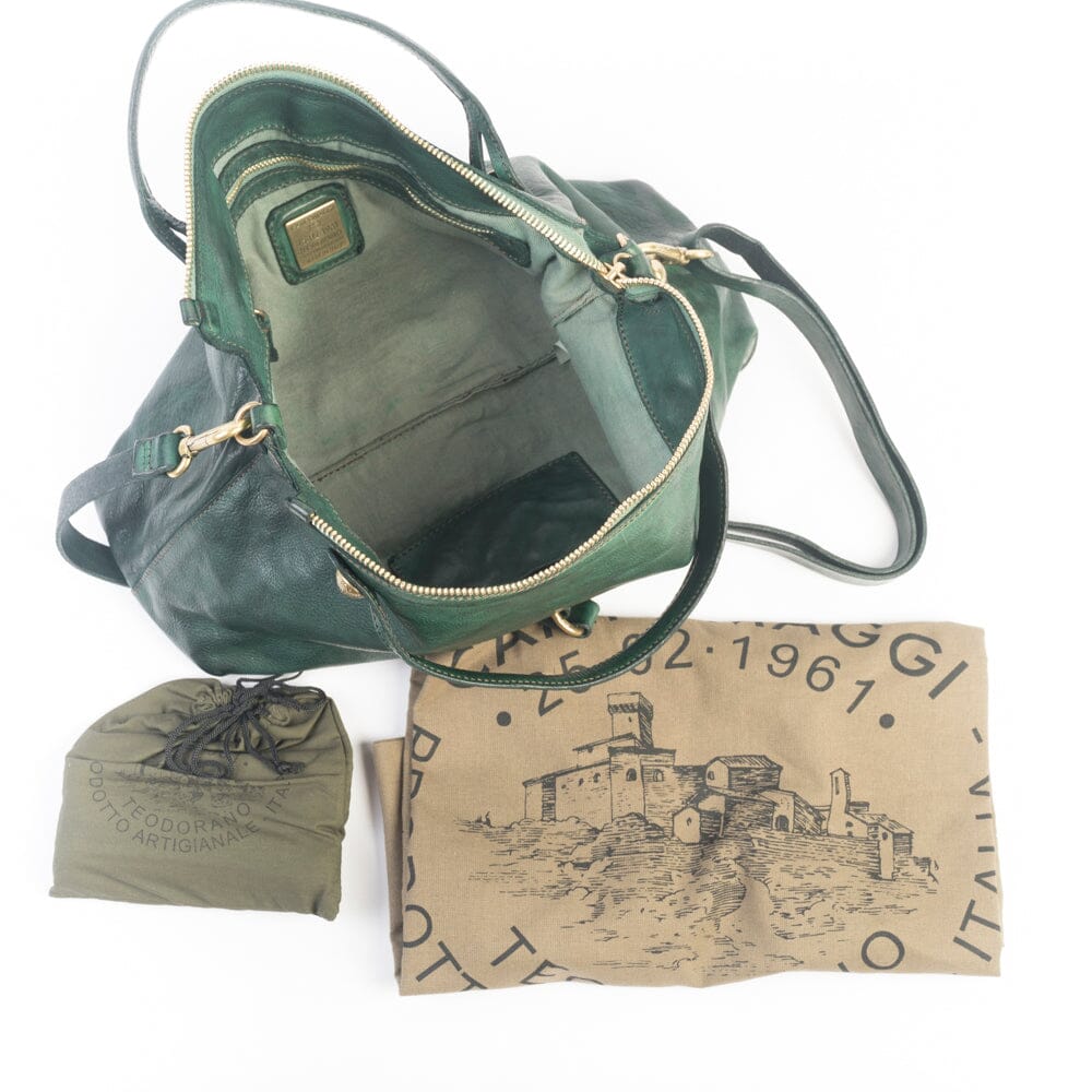 CAMPOMAGGI - Borsa a Tracolla - 42510 - Verde bottiglia Borse Campomaggi 