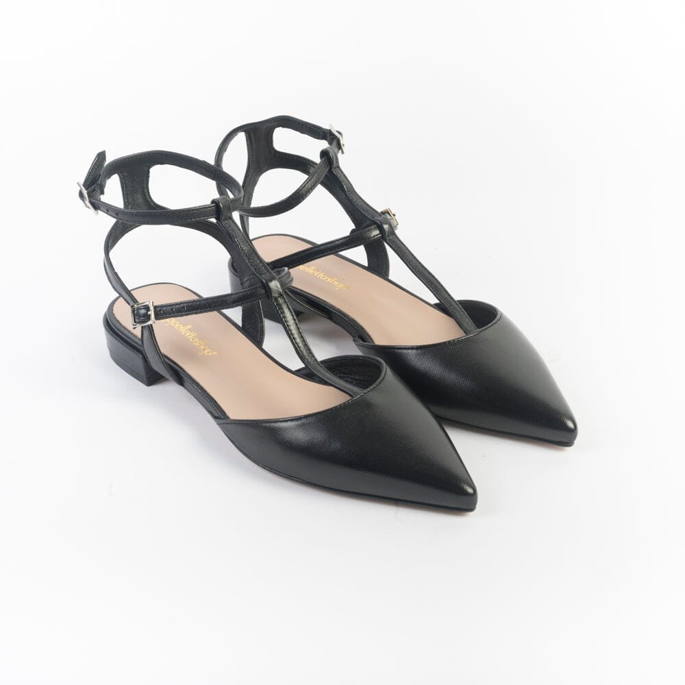 CappellettoShop - Sling Back - Pauline7 - Nero Scarpe Donna CAPPELLETTO 1948 