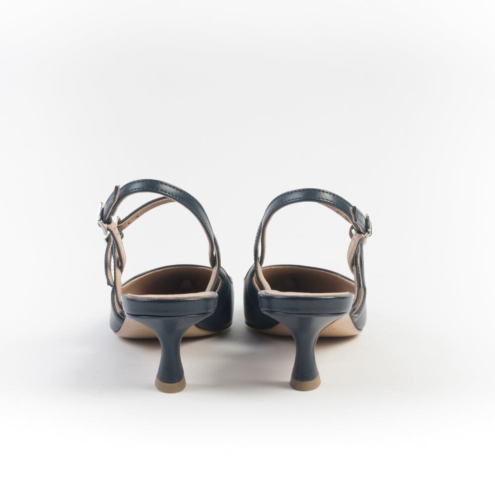 CappellettoShop - Sling Back - Fiamma 7 - Navy Blu Scarpe Donna CAPPELLETTO 1948 