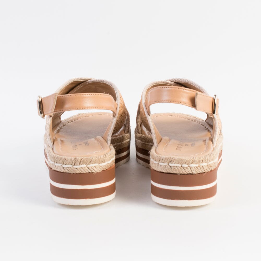 PONS QUINTANA - Sandali Zeppa - MILAN - 10705 - Toffee Cordel Scarpe Donna PONS QUINTANA 