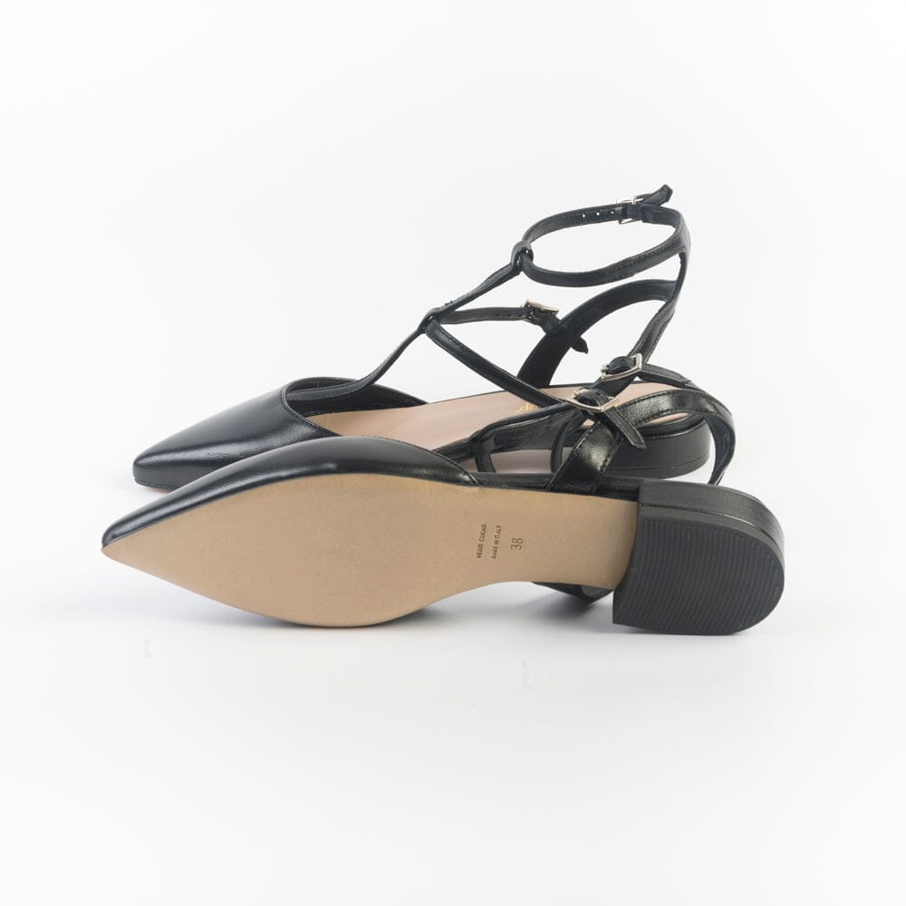 CappellettoShop - Sling Back - Pauline7 - Nero Scarpe Donna CAPPELLETTO 1948 