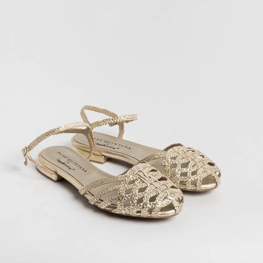 PONS QUINTANA - Flat sandals ELBA 10308 - Platinum Women's Shoes PONS QUINTANA