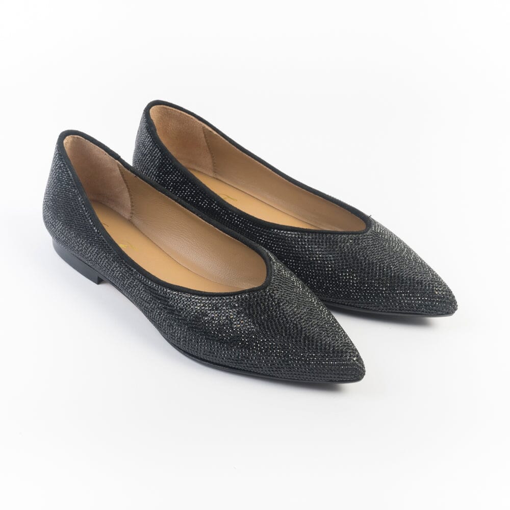 ANNA F - Ballerina - 1821 - Crystal nero Scarpe Donna Anna F. 