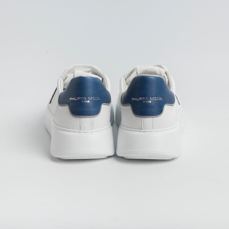 PHILIPPE MODEL -Sneakers Temple - BTLU WX13 - Bianco Blu Scarpe Uomo Philippe Model Paris 