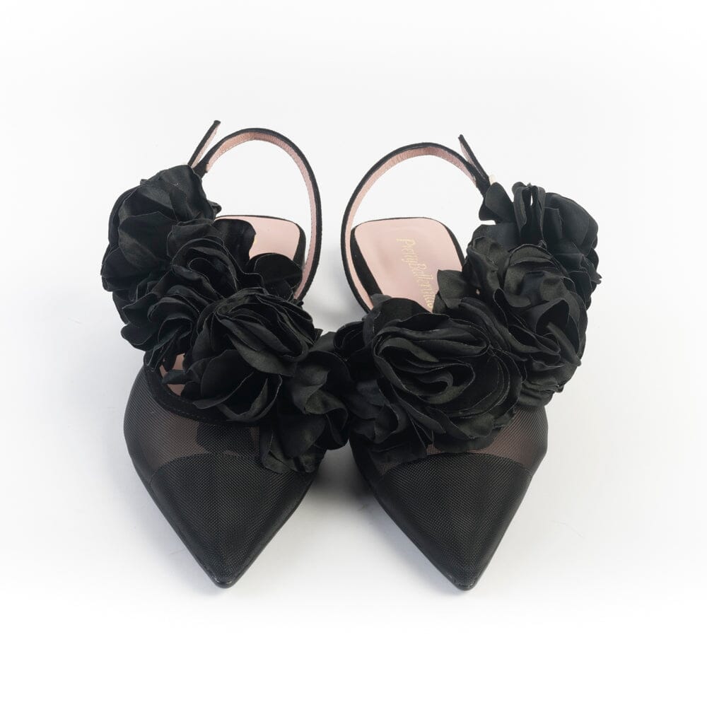 PRETTY BALLERINAS - Sling back - 52145 - Yvette Nero Scarpe Donna PRETTY BALLERINAS 