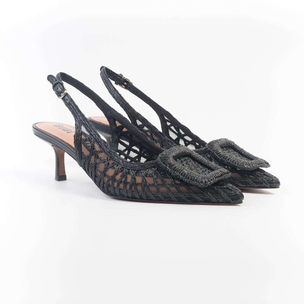 BIBI LOU - Sling Back - 648 - Hazel Nero Scarpe Donna BIBI LOU 