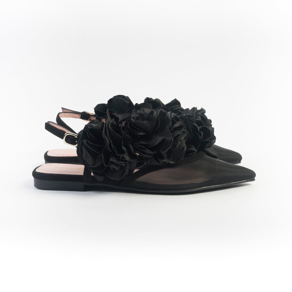 PRETTY BALLERINAS - Sling back - 52145 - Yvette Nero Scarpe Donna PRETTY BALLERINAS 