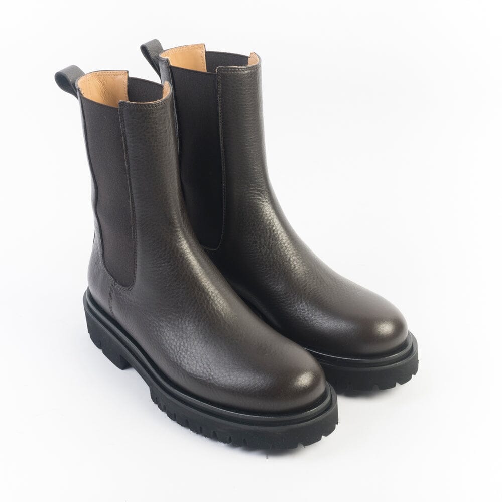 ANNA F - Stivaletto - 9715 - Pelle Cervo testa di moro Scarpe Donna Anna F. 