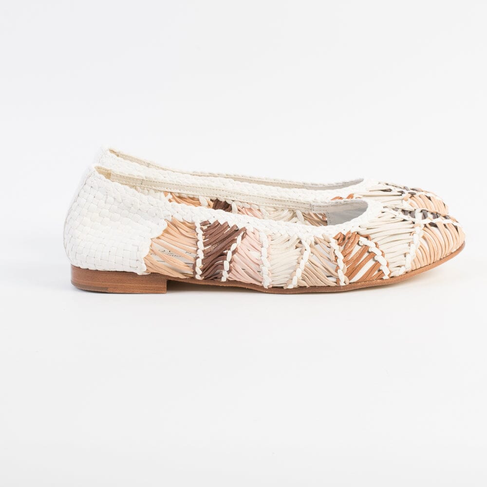 PONS QUINTANA - Ballerina - ATHENA - 10811 - Buf Wet Cuoio Beige Scarpe Donna PONS QUINTANA 