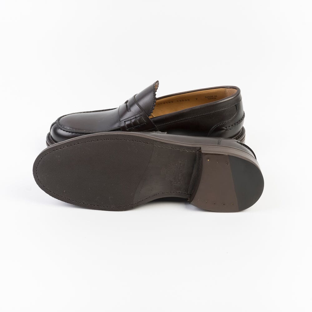 BERWICK 1707 - 11053 - Mocassino fondo Gomma - Pelle Brown Scarpe Uomo Berwick 1707 
