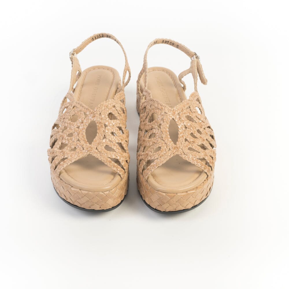 PONS QUINTANA - Sandali Zeppa - FORLI 11252 - Taupe Scarpe Donna PONS QUINTANA 