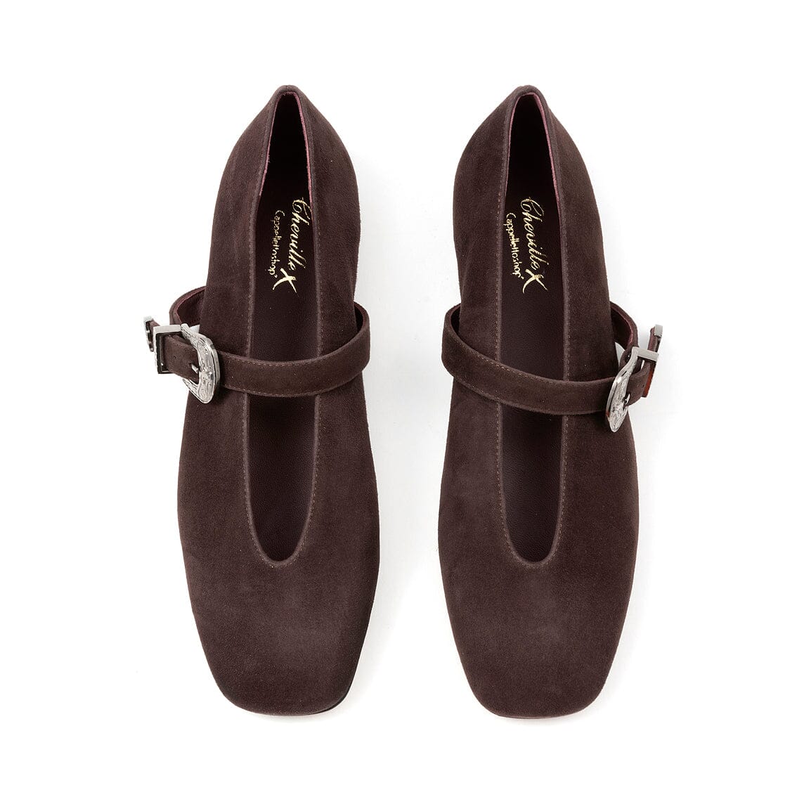 CHEVILLE - Mary Jane - Harriet C - Camoscio Testa di moro Scarpe Donna CHEVILLE 