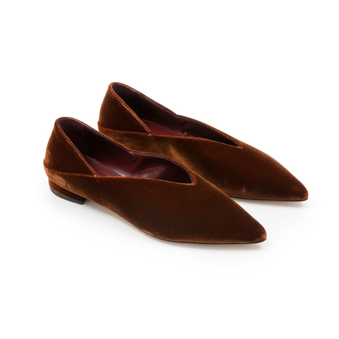 CHEVILLE - Ballerina - Polly - Velluto Cachi Scarpe Donna CHEVILLE 