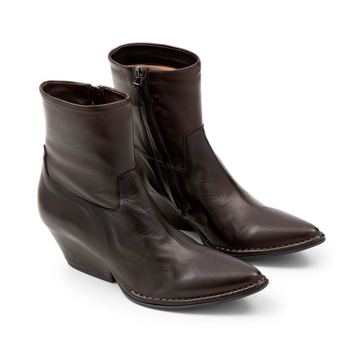DEL CARLO - Texano - Crio 10807 - Nappa marrone Scarpe Donna DEL CARLO 