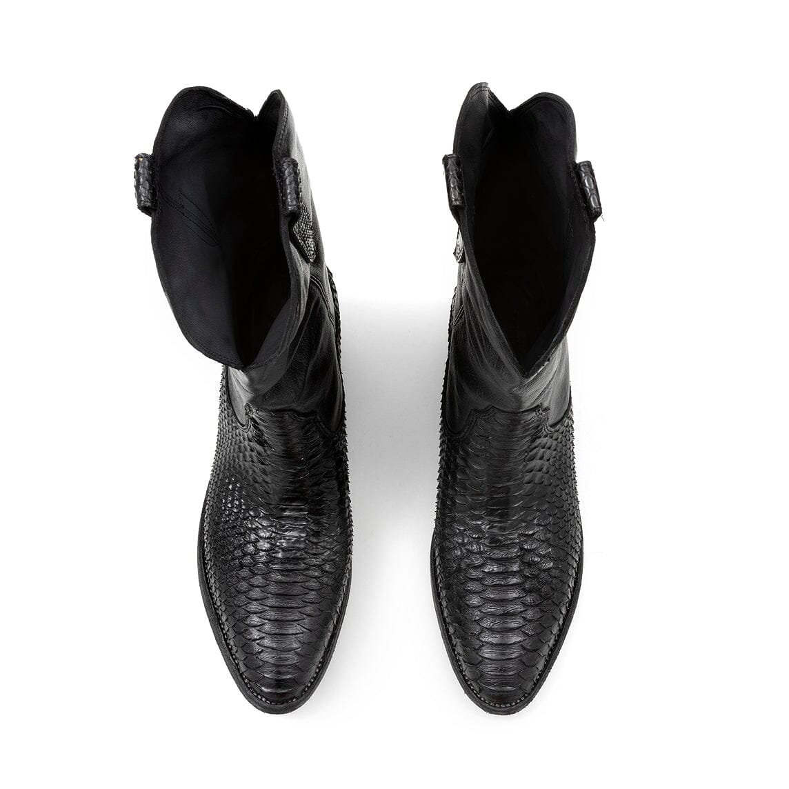 FAUZIAN JEUNESSE - Texano 3234 - Ignis lucido - Pitone nero Scarpe Donna FAUZIAN JEUNESSE - Collezione Donna 
