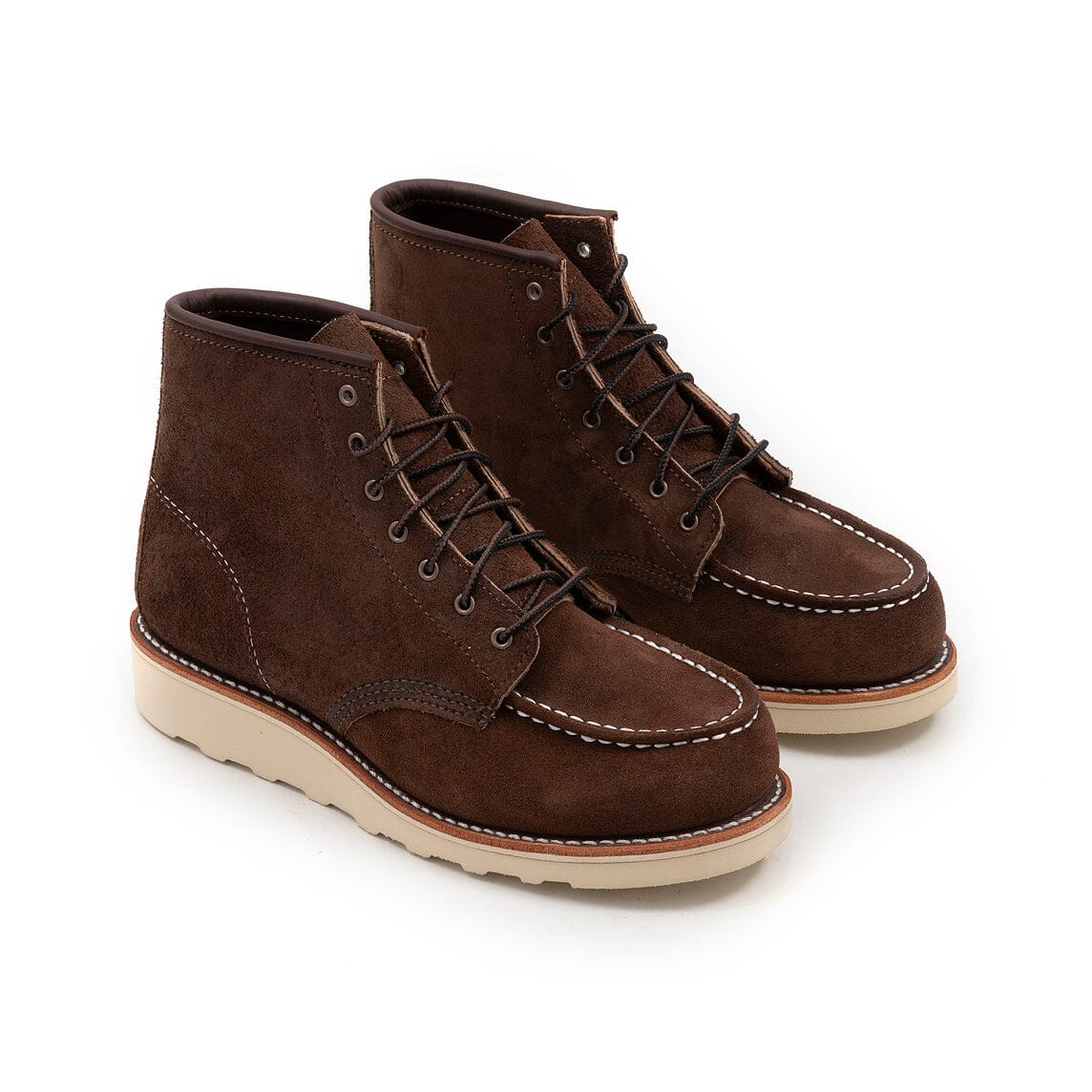 RED WING SHOES - Stivaletto 3476 - Moc Toe - Chocolate Muleskinner Scarpe Donna Red Wing - Collezione Donna 