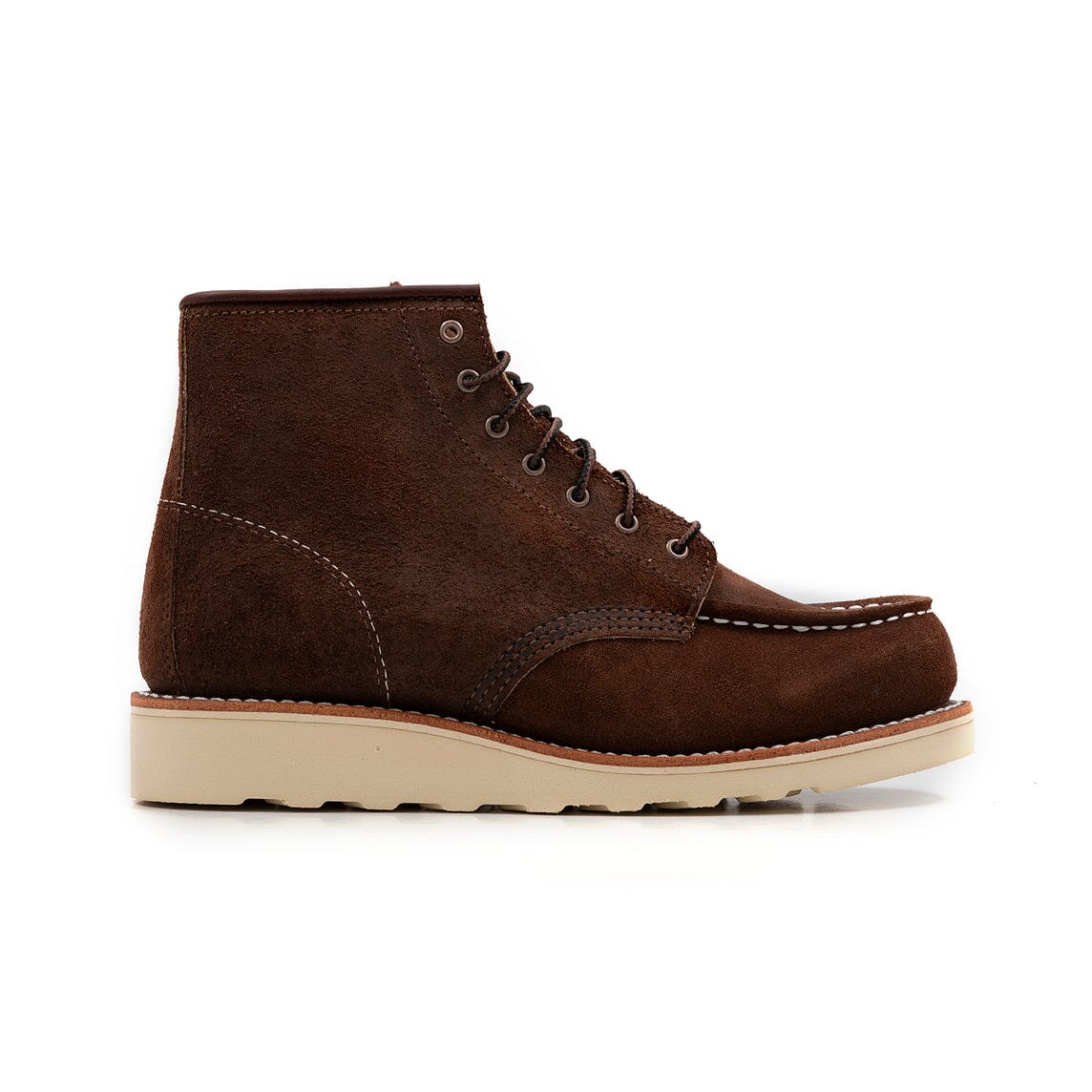 RED WING SHOES - Stivaletto 3476 - Moc Toe - Chocolate Muleskinner Scarpe Donna Red Wing - Collezione Donna 