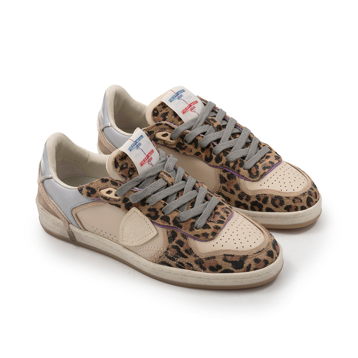 PHILIPPE MODEL - Sneakers  - PGLD AXE1 - ANIMALIER BEIGE