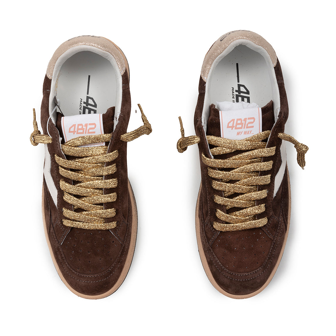 4B12  - Sneakers -  Playnew D231 - Coffee