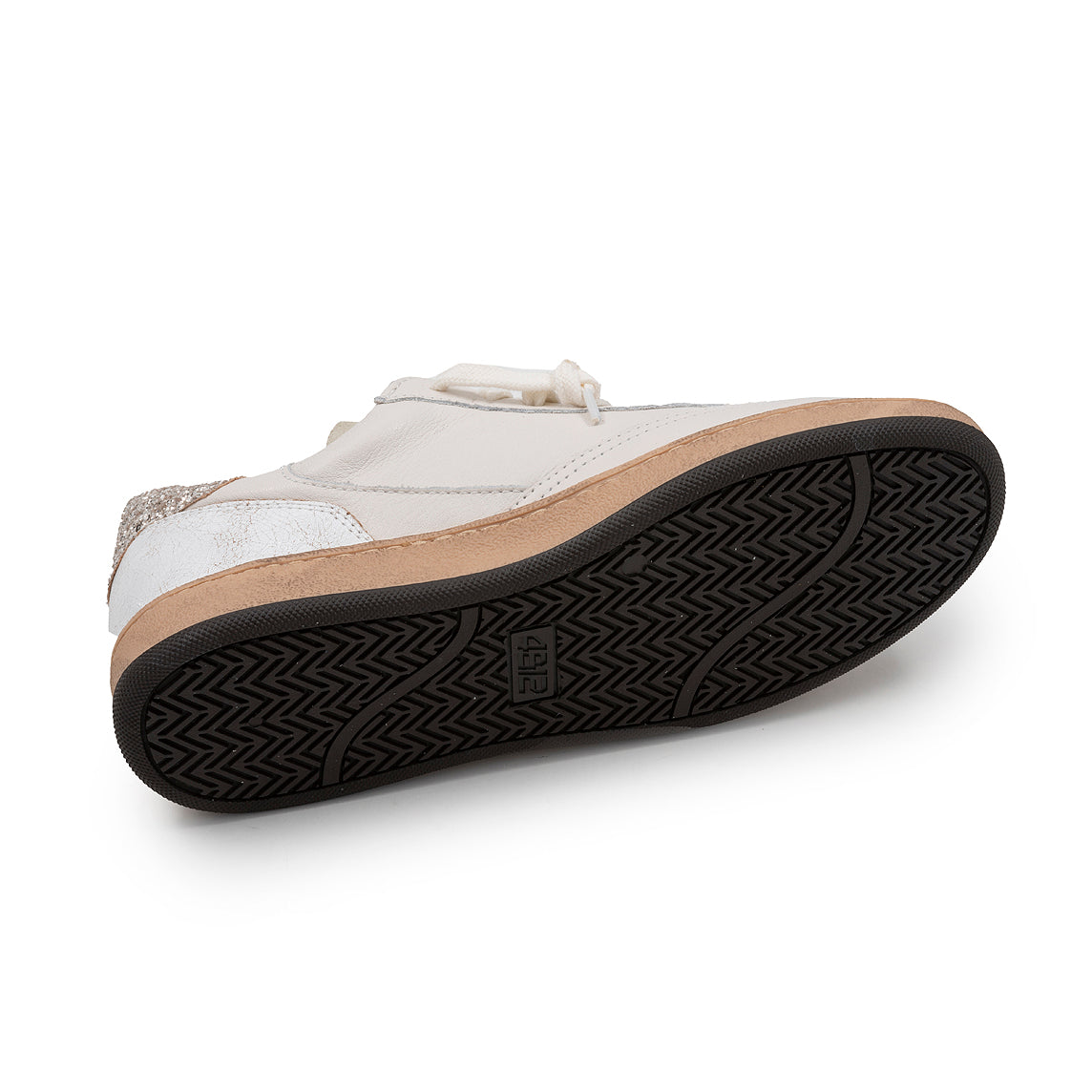 4B12 - Sneakers - Playnew D2042 - White/Gold