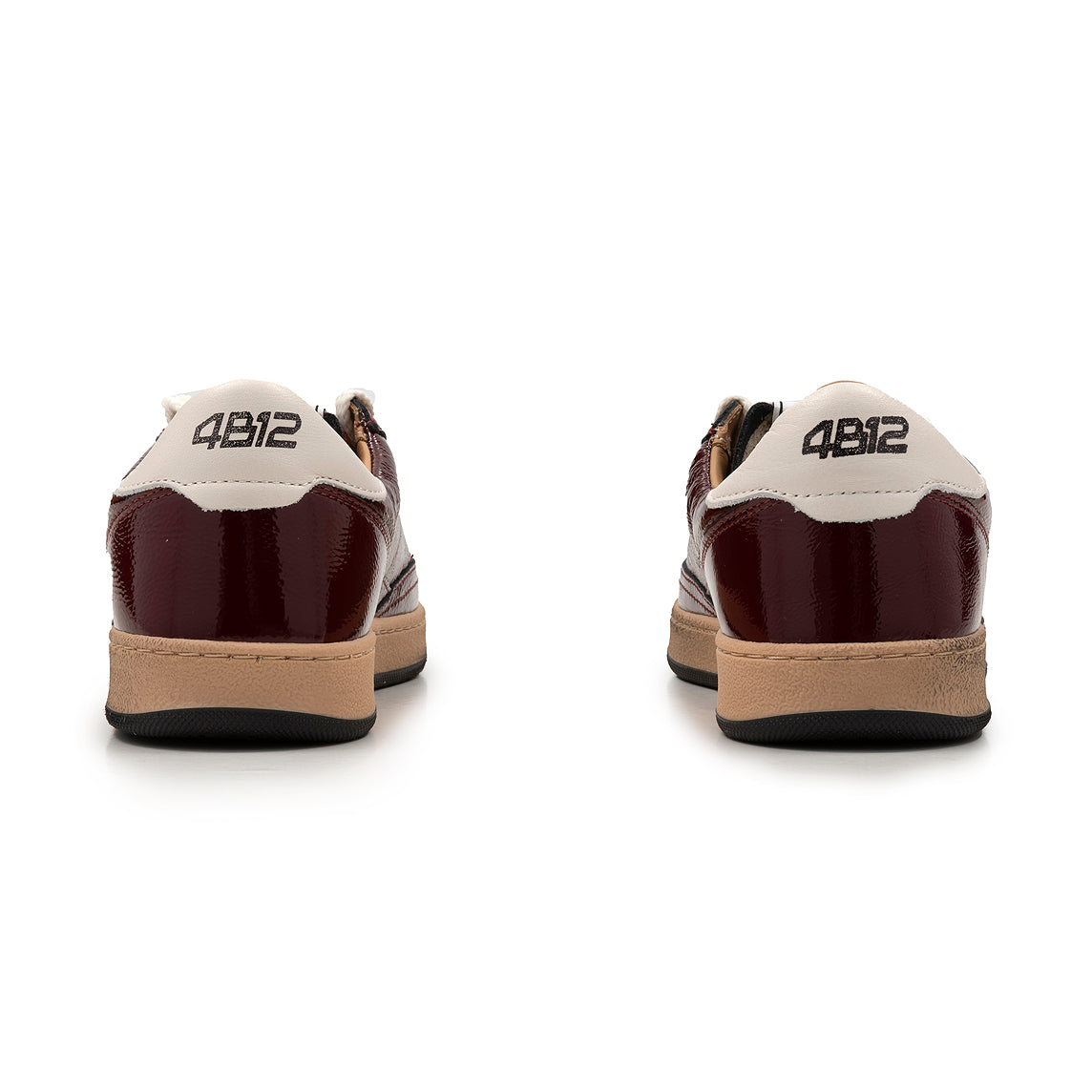 4B12 - Sneakers - Playnew D2032 - Lipstick vernice bordò