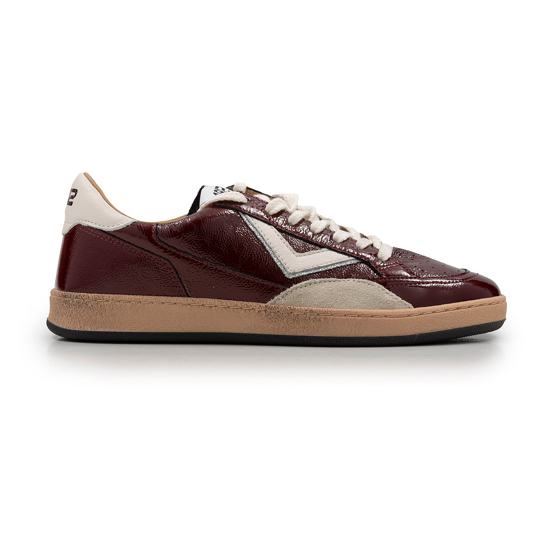 4B12 - Sneakers - Playnew D2032 - Lipstick vernice bordò