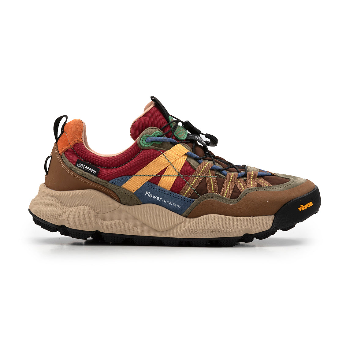 FLOWER MOUNTAIN - Sneakers Iwano 2 Waterproof - 2D78 - Brown Bordeaux