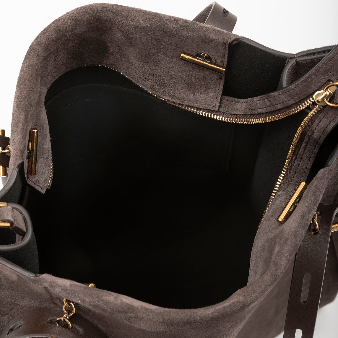 MINOBOSSI - Borsa a spalla - Valery - Suede Testa di Moro 