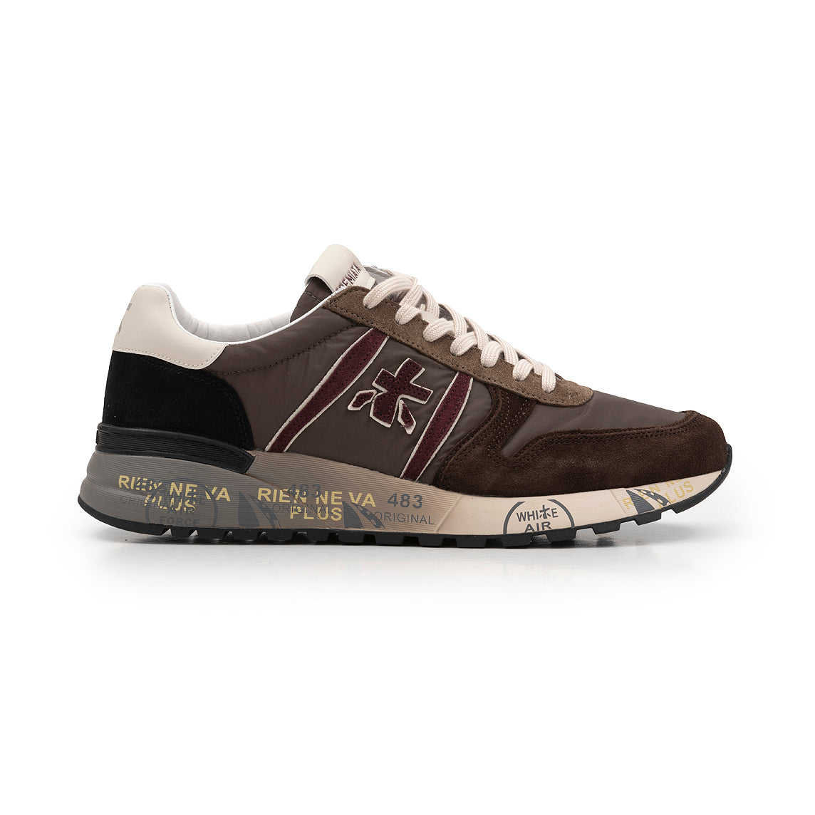 PREMIATA - Sneakers - LANDER 8657 - Marron Bordeaux