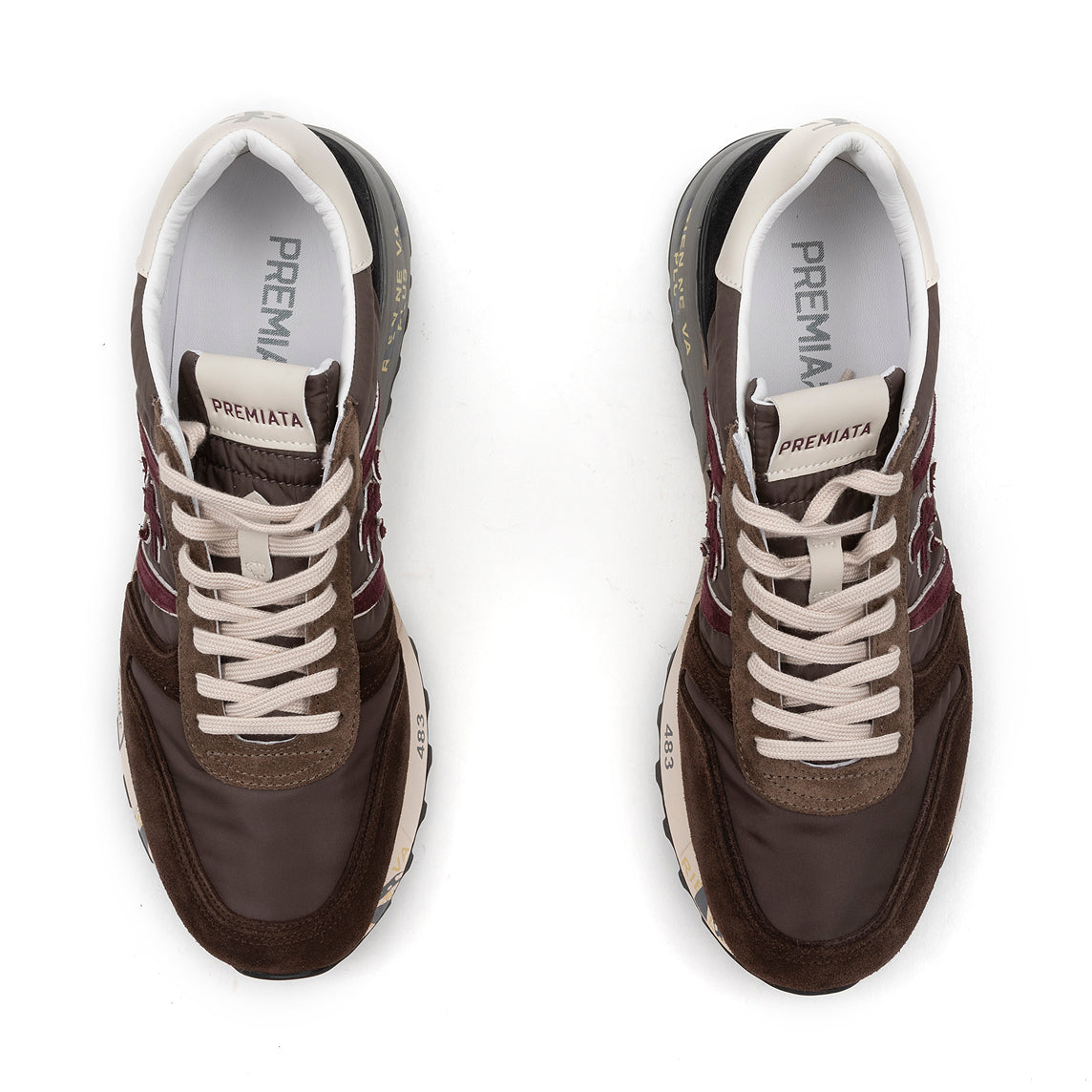 PREMIATA - Sneakers - LANDER 8657 - Marron Bordeaux