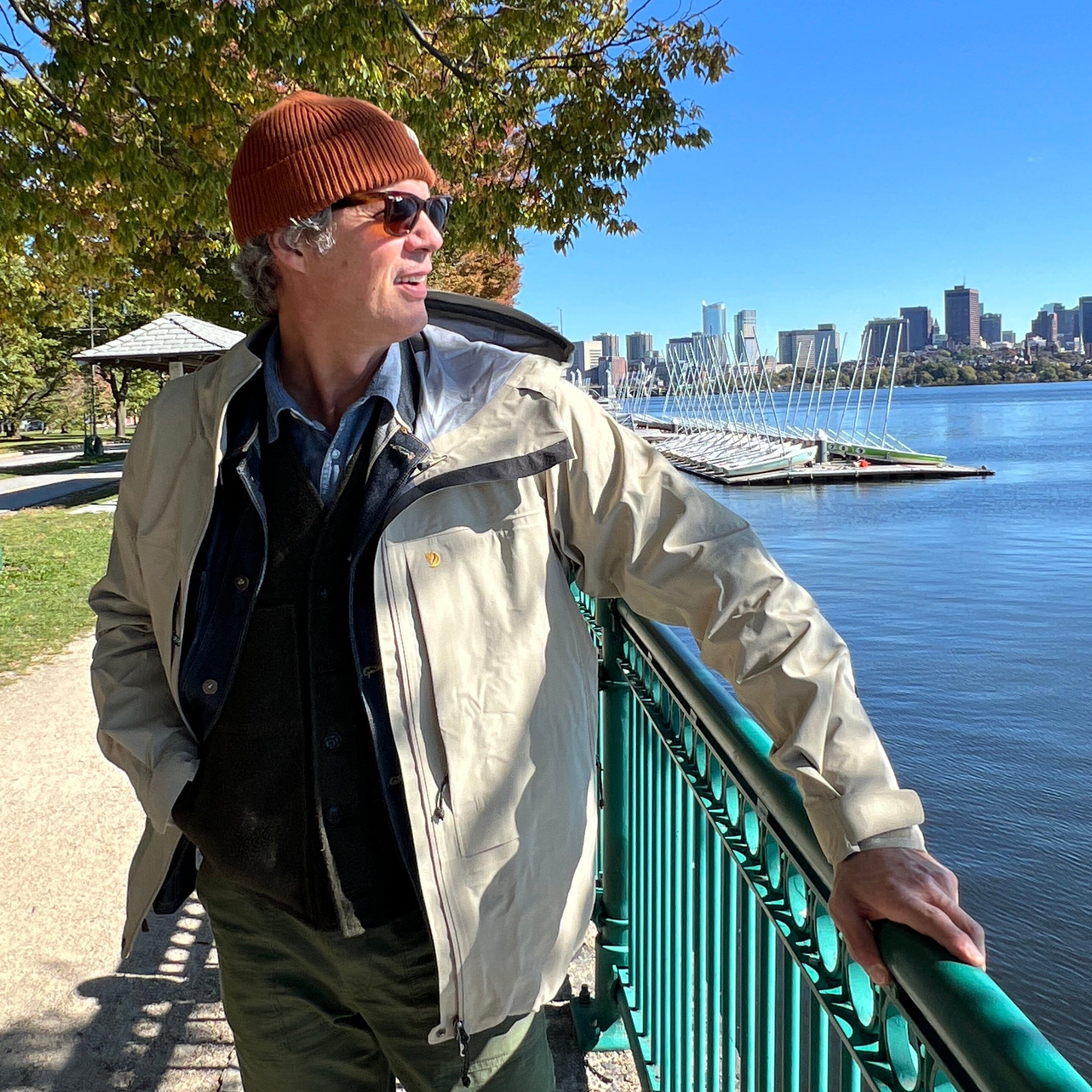 FJALLRAVEN - Giacca uomo Bergtagen GTX - F12500160 - Fossil beige FJALLRAVEN - Abbigliamento 