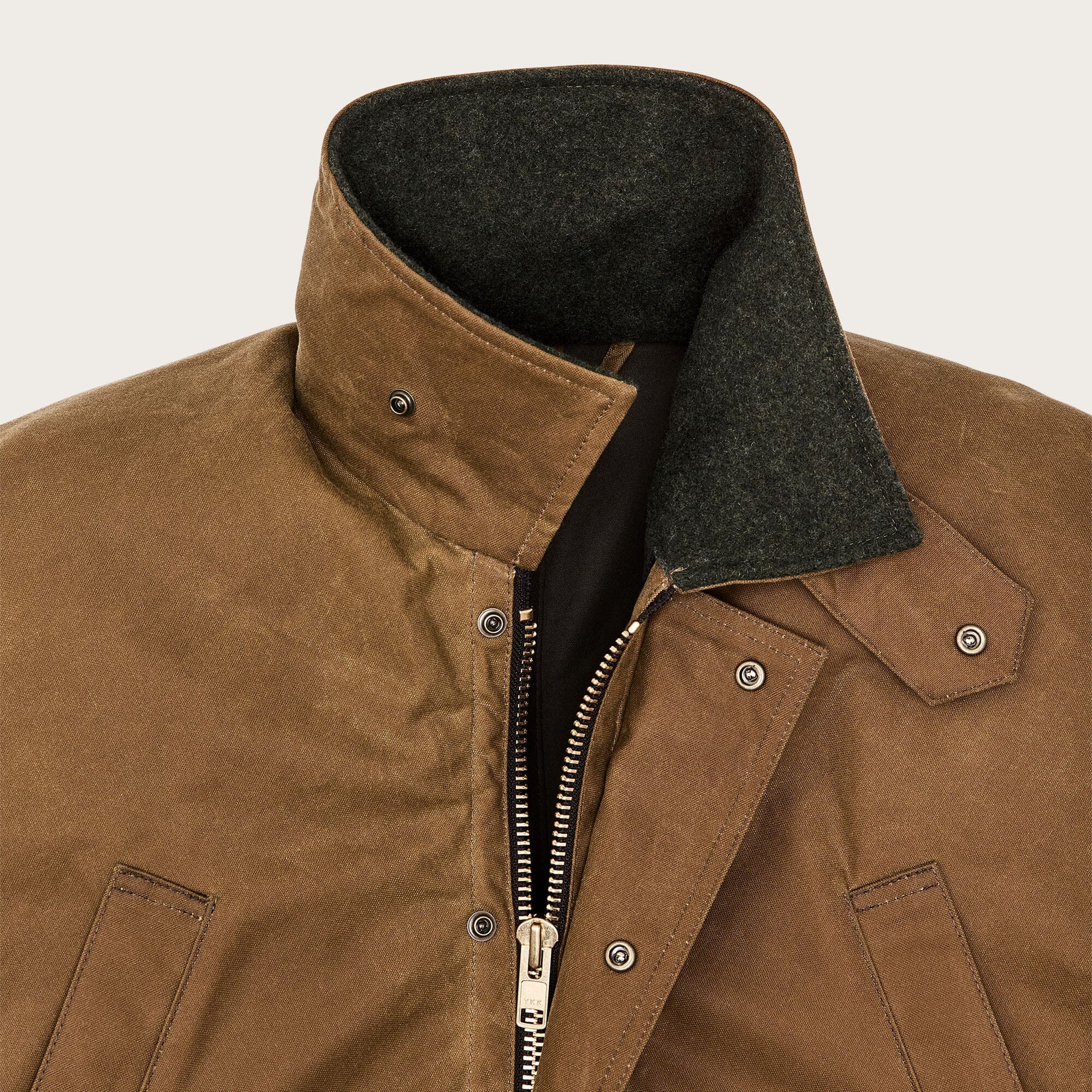 FILSON - Tin cloth Field Jacket - CPS0147 - Oil Dark Tan Abbigliamento Uomo FILSON 